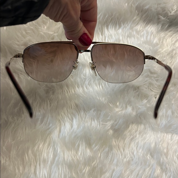 Burberrys  Aviator 2007 rimless tortoise shell sunglasses EUC Unisex - Picture 15 of 17